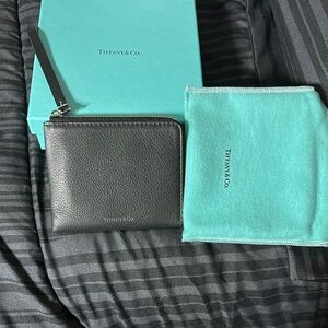 Tiffany & Co. Black Leather Wrislet